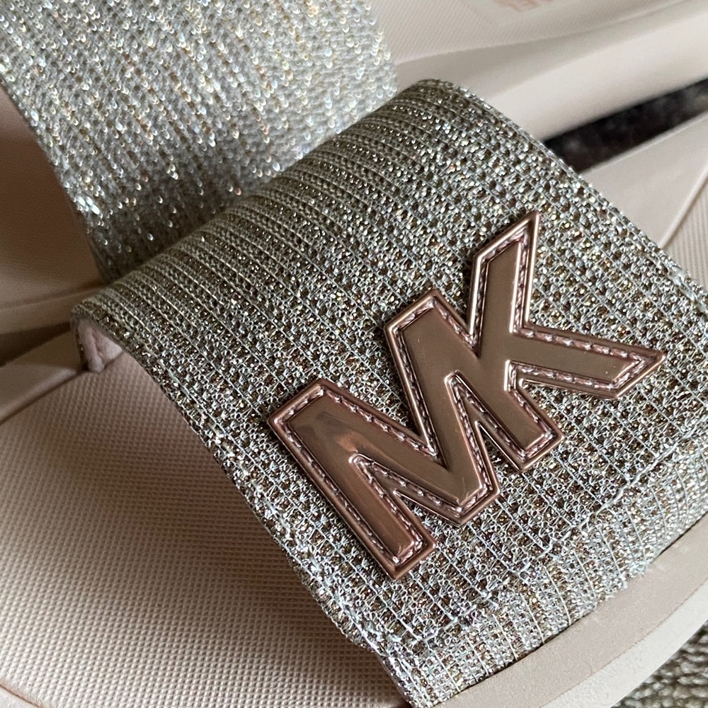 Michael Kors MK Palmer Rhinestone Slides 5W - Picture 3 of 3